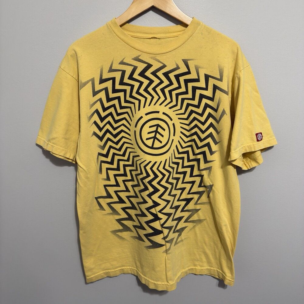 Vintage Y2K Element Skateboarding T-Shirt Men’s Size Large AOP